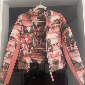 Mackage Floral Print Puffer Down Jacket XS